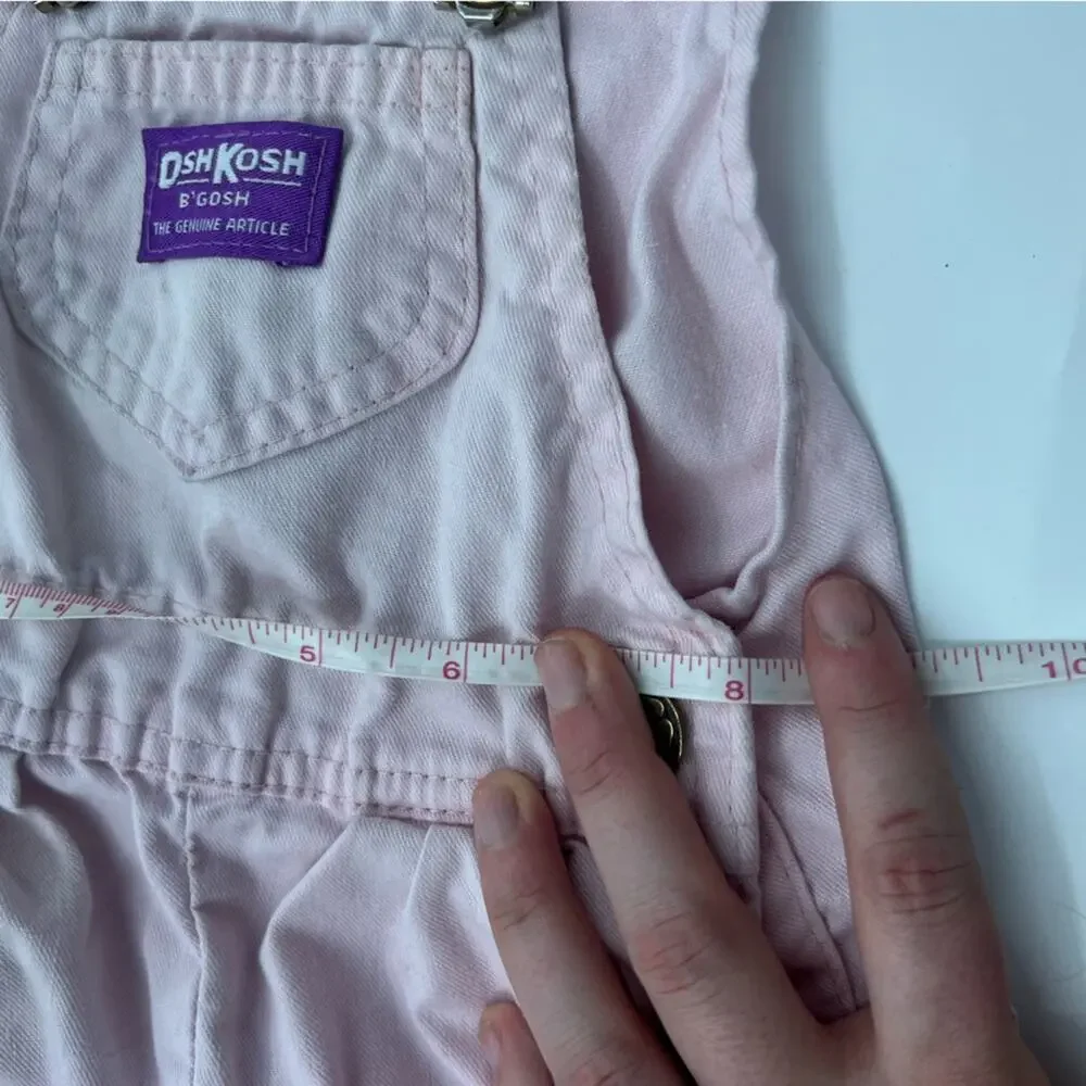 Vintage Oshkosh B’Gosh Vestbak Overalls Pink Made in the USA
